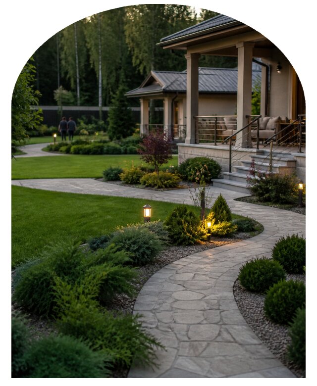Ландшафтный дизайн 15 соток в Дмитрах по цене от 48240 р. | Метпроект-Дмв