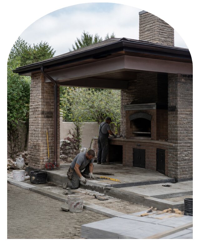 Проектирование зоны барбекю под ключ на участке в Дмитрах